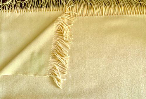 Blanket "Toscana" unicolour yellow