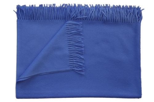 Blanket "Toscana" unicolour blue