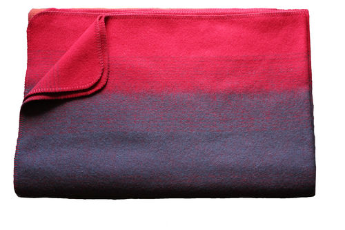 Blanket "Borkum" red/anthracite